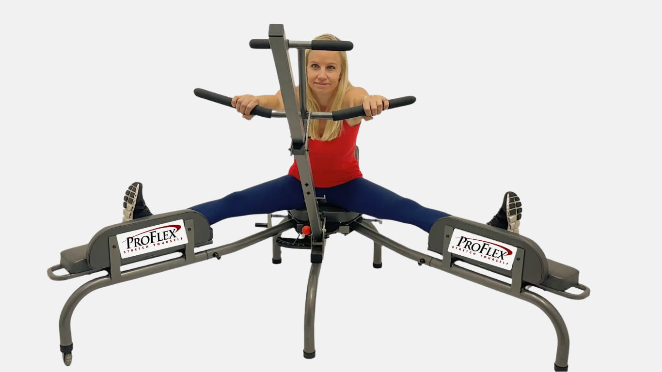 Stretches the adductors, hips, lower back stretching, upper back flexibility